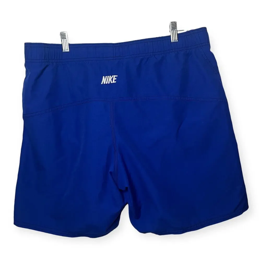 Nike Blue Swim‎ Trunks Men Athleisure Beach Vacation Pool Shorts Size Medium